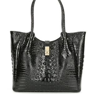Brahmin Black Melbourne Mallory Tote